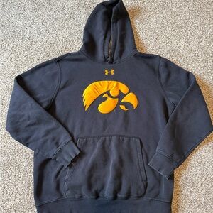 LG Men's Black Hoodie with Yellow Logo